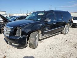 Salvage cars for sale at Haslet, TX auction: 2014 Cadillac Escalade ESV Platinum