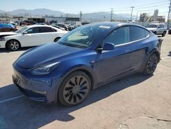 Salvage cars for sale at Sun Valley, CA auction: 2021 Tesla Model Y