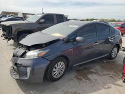Salvage cars for sale from Copart Grand Prairie, TX: 2012 Toyota Prius PLUG-IN