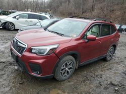 Salvage cars for sale at Marlboro, NY auction: 2021 Subaru Forester Premium