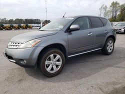 Salvage cars for sale at Dunn, NC auction: 2007 Nissan Murano SL