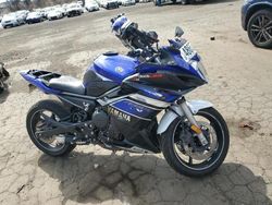 Salvage cars for sale from Copart New Britain, CT: 2013 Yamaha FZ6 R