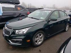 Salvage cars for sale from Copart Angola, NY: 2015 Chevrolet Cruze LT