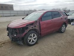 Salvage cars for sale from Copart Kansas City, KS: 2021 Chevrolet Equinox LT