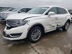 Salvage cars for sale at Grand Prairie, TX auction: 2017 Lincoln MKX Select