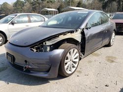 Salvage cars for sale at Savannah, GA auction: 2020 Tesla Model 3