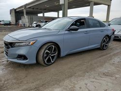 Honda salvage cars for sale: 2022 Honda Accord Sport SE