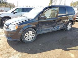 Salvage cars for sale from Copart Bowmanville, ON: 2016 Dodge Grand Caravan SE