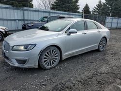 Salvage cars for sale at Albany, NY auction: 2017 Lincoln MKZ Select