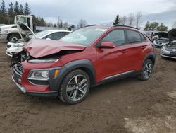 Salvage cars for sale from Copart Ontario Auction, ON: 2021 Hyundai Kona Ultimate