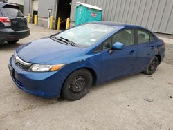 Vehiculos salvage en venta de Copart West Mifflin, PA: 2012 Honda Civic LX