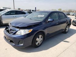 Salvage cars for sale at Grand Prairie, TX auction: 2013 Toyota Corolla Base