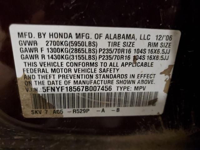 2007 Honda Pilot EXL