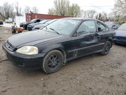 Honda Civic DX salvage cars for sale: 2000 Honda Civic DX