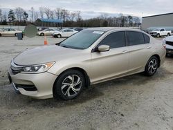 Honda Accord salvage cars for sale: 2016 Honda Accord LX