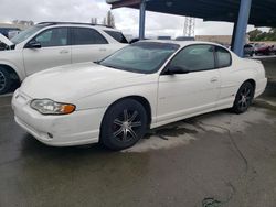 Chevrolet Montecarlo salvage cars for sale: 2001 Chevrolet Monte Carlo SS