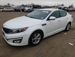 Salvage cars for sale at Hillsborough, NJ auction: 2015 KIA Optima LX