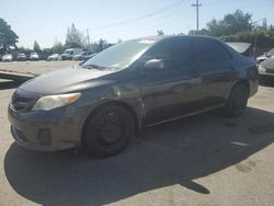 Salvage cars for sale from Copart San Martin, CA: 2012 Toyota Corolla Base