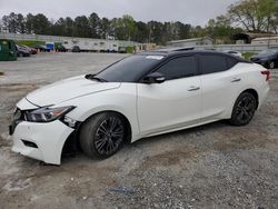 Salvage cars for sale from Copart Fairburn, GA: 2017 Nissan Maxima 3.5S