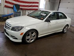 Salvage cars for sale from Copart Lyman, ME: 2011 Mercedes-Benz C 300 4matic