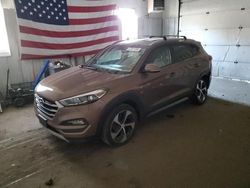 Salvage cars for sale at Lyman, ME auction: 2017 Hyundai Tucson Limited