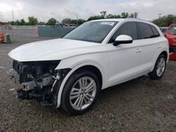 Audi Q5 salvage cars for sale: 2018 Audi Q5 Premium Plus