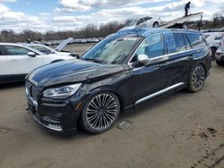 Salvage cars for sale at New Britain, CT auction: 2020 Lincoln Aviator Black Label