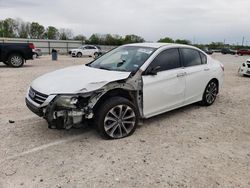 Salvage cars for sale at New Braunfels, TX auction: 2014 Honda Accord Sport