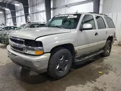 Chevrolet salvage cars for sale: 2004 Chevrolet Tahoe K1500