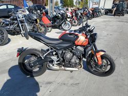 Salvage motorcycles for sale at Wilmington, CA auction: 2023 Triumph Trident 660