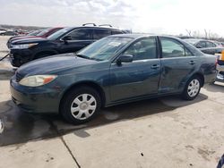 Salvage cars for sale at Grand Prairie, TX auction: 2002 Toyota Camry LE