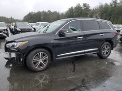 Salvage cars for sale at Exeter, RI auction: 2019 Infiniti QX60 Luxe