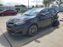 Salvage cars for sale at Sacramento, CA auction: 2018 Toyota Corolla L