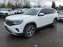 Salvage cars for sale at Portland, OR auction: 2022 Volkswagen Atlas SEL