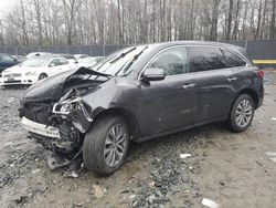 Salvage cars for sale at Waldorf, MD auction: 2016 Acura MDX Technology