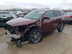 Salvage cars for sale at Louisville, KY auction: 2018 Toyota Highlander SE