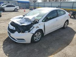 Salvage cars for sale from Copart Wichita, KS: 2015 KIA Forte LX