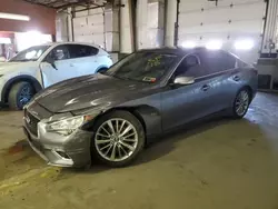 Salvage cars for sale at Marlboro, NY auction: 2018 Infiniti Q50 Luxe