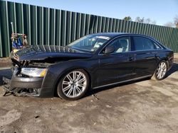 Salvage cars for sale at Finksburg, MD auction: 2016 Audi A8 L Quattro