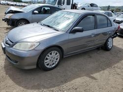 Salvage cars for sale from Copart San Martin, CA: 2005 Honda Civic LX