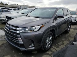 Toyota Highlander salvage cars for sale: 2019 Toyota Highlander Hybrid Limited