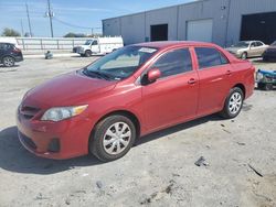 Salvage cars for sale from Copart Jacksonville, FL: 2012 Toyota Corolla Base