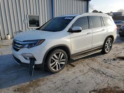 Salvage cars for sale at Tulsa, OK auction: 2017 Honda Pilot Elite