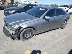 Salvage cars for sale from Copart Grand Prairie, TX: 2012 Mercedes-Benz C 250