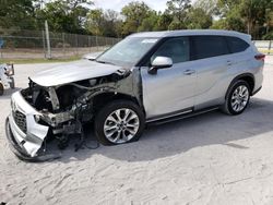 Salvage cars for sale from Copart Fort Pierce, FL: 2022 Toyota Highlander Limited