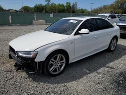 Salvage cars for sale from Copart Riverview, FL: 2016 Audi A4 Premium S-Line