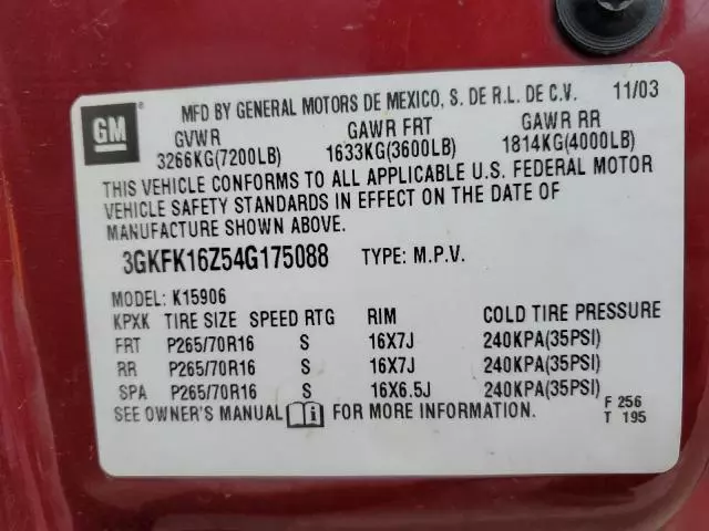 2004 GMC Yukon XL K1500