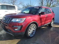 Salvage cars for sale at Bridgeton, MO auction: 2016 Ford Explorer Limited