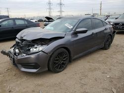 Salvage cars for sale from Copart Elgin, IL: 2017 Honda Civic LX