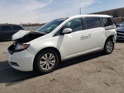 Salvage cars for sale at Fredericksburg, VA auction: 2016 Honda Odyssey EXL